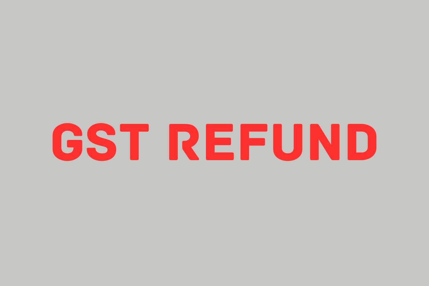 GST Refund