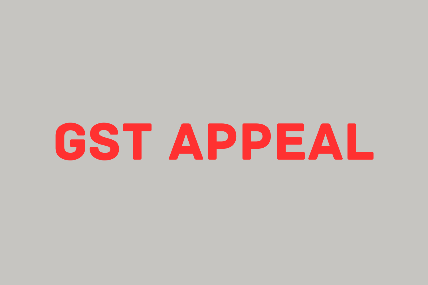 GST Appeal